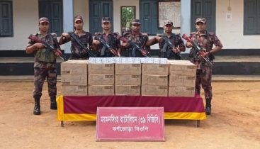 শ্রীবরদী সীমান্তে ভারতীয় জনসন বেবি সাবান জব্দ