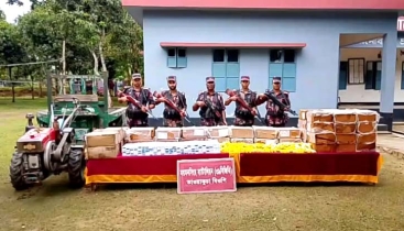 শেরপুর সীমান্তে ১৭ লাখ টাকার ভারতীয় কসমেটিকস জব্দ