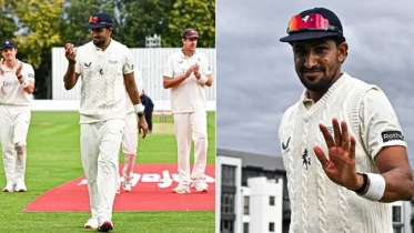 ইংলিশ কাউন্টিতে বাংলাদেশের খালেদের আগুন ঝরানো বোলিং