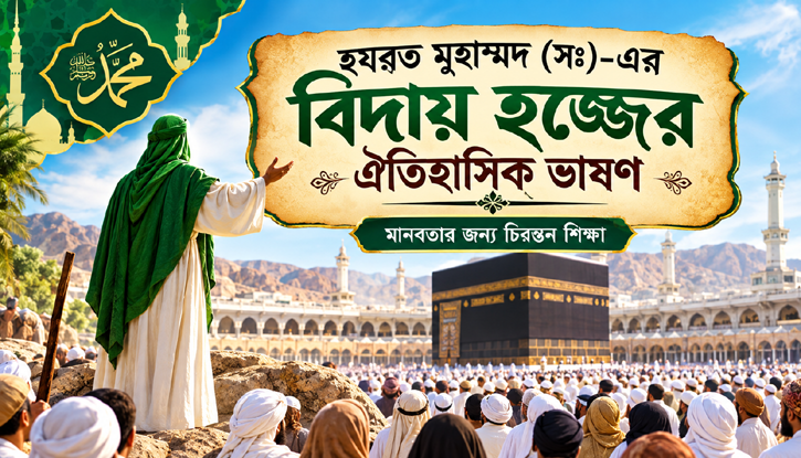হযরত মুহাম্মদ (সঃ)-এর বিদায় হজ্জের ঐতিহাসিক ভাষণ